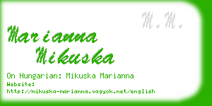 marianna mikuska business card
